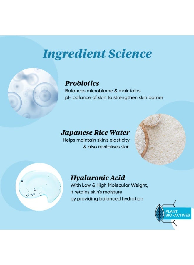 Dot & Key 72HR HYDRATING GEL + Probiotics Moisturizer for Face | With Hyaluronic Acid, Kombucha & Rice Water | Lightweight gel Moisturizer | For Dull, Tired & Uneven Skin Tone I For All Skin Types | 15ml - Image 2